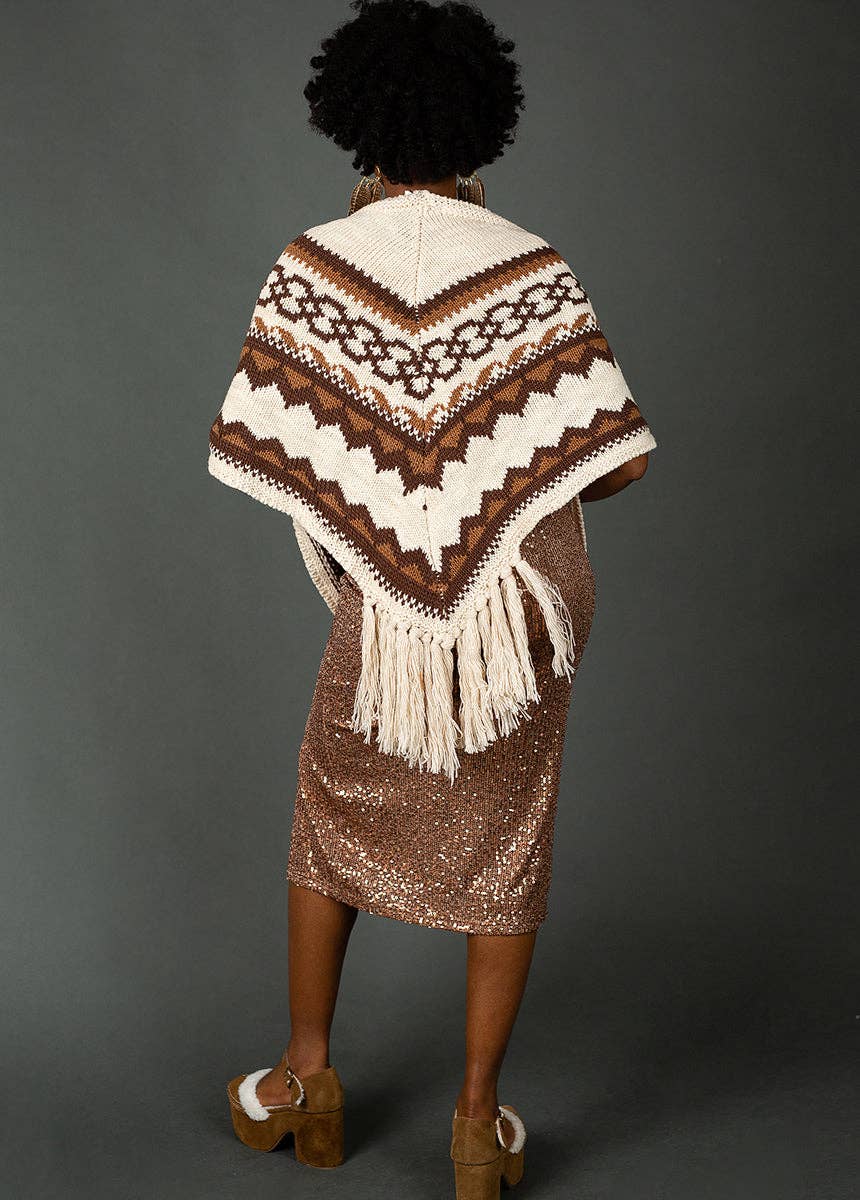 Women's Brownwyn Shawl in Multi Oat