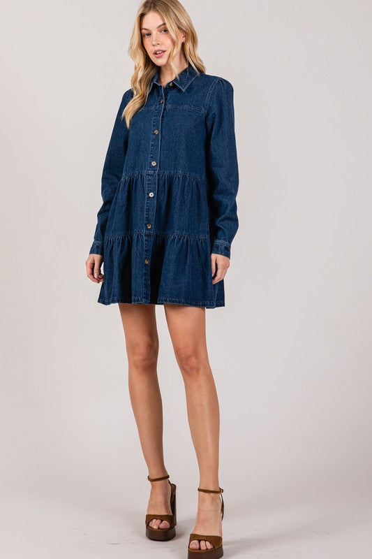 Dark Denim Mini Dress