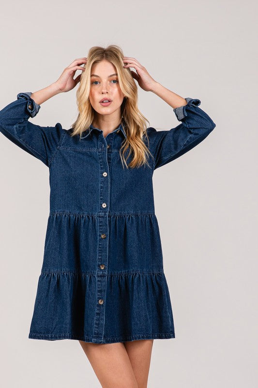 Dark Denim Mini Dress