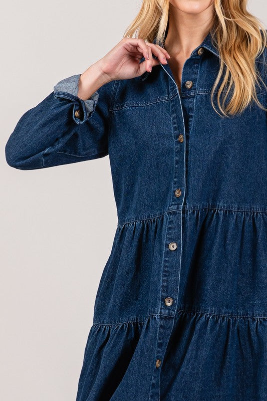 Dark Denim Mini Dress