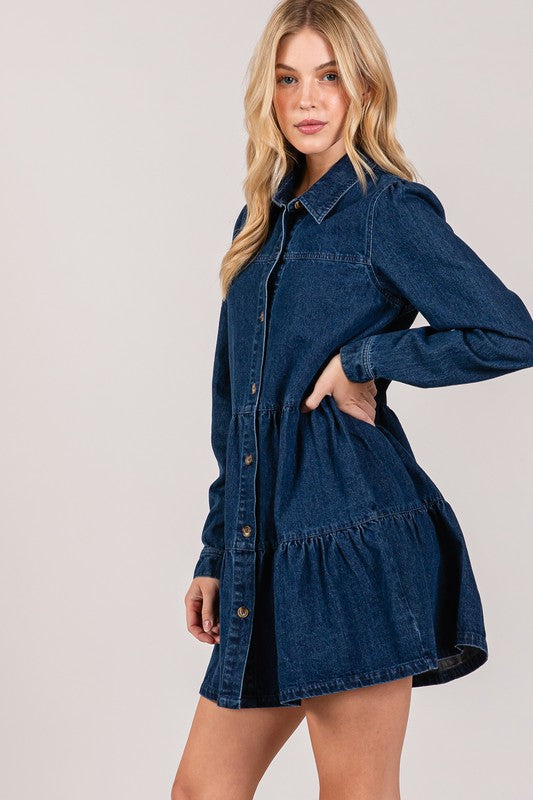 Dark Denim Mini Dress