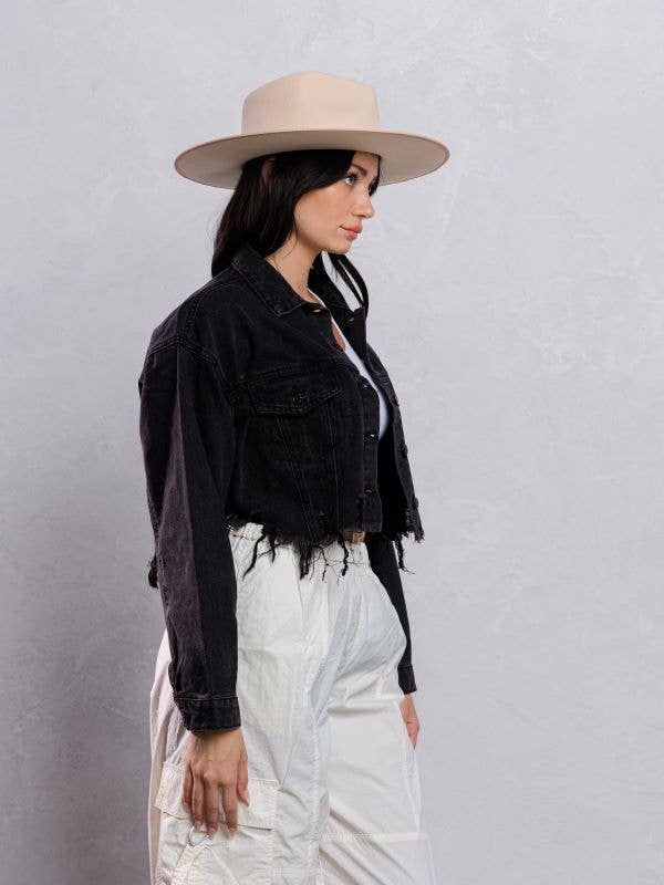 Wild Spirit Crop Denim Jacket