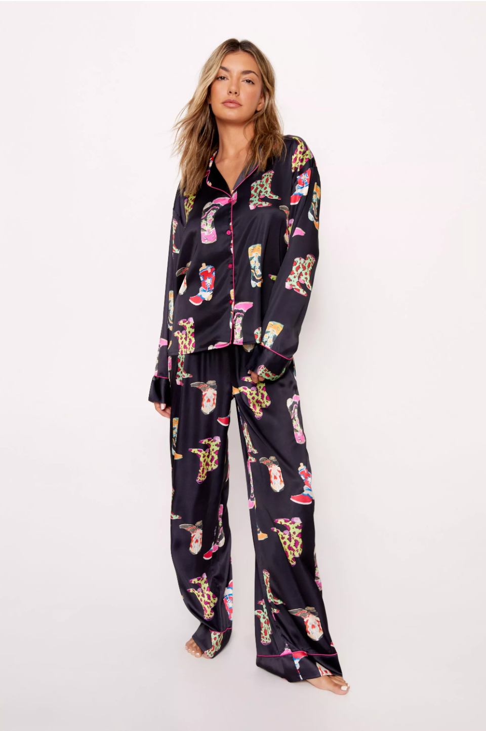 Western Pant Set Satin Pj's