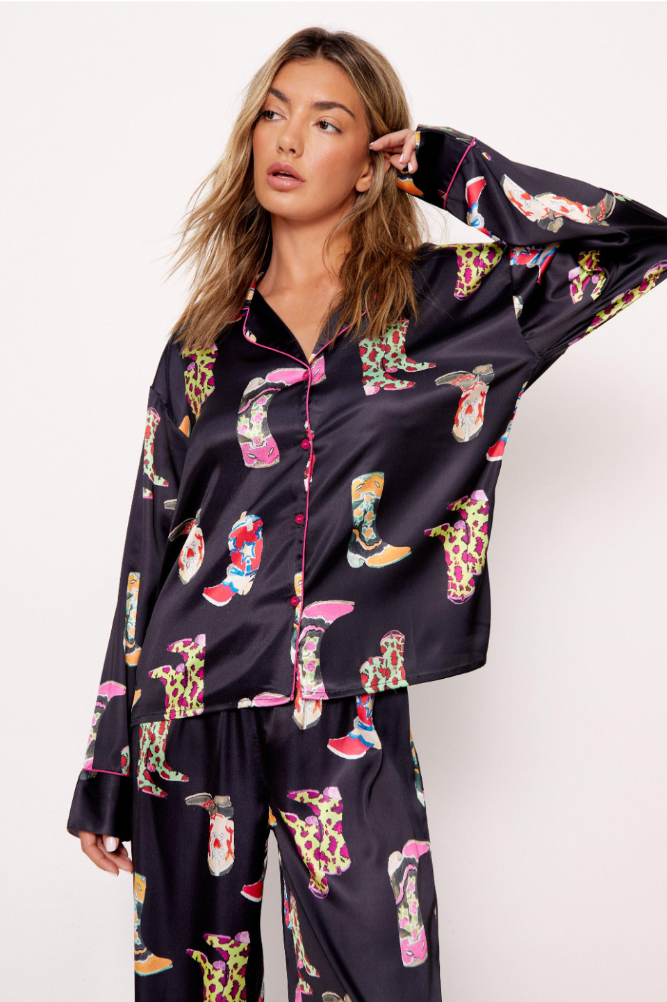 Western Pant Set Satin Pj's