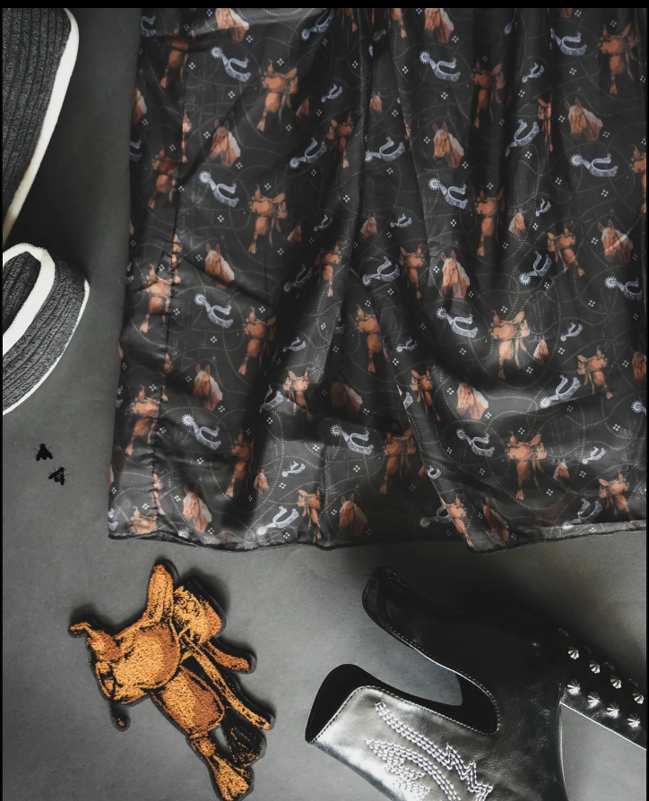 Western Horse Print Dress