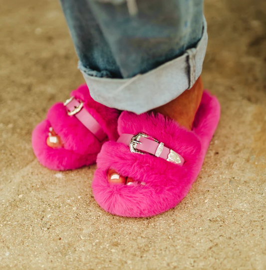 Western Buckle Slippers