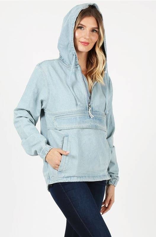 Women's Denim Hoodie