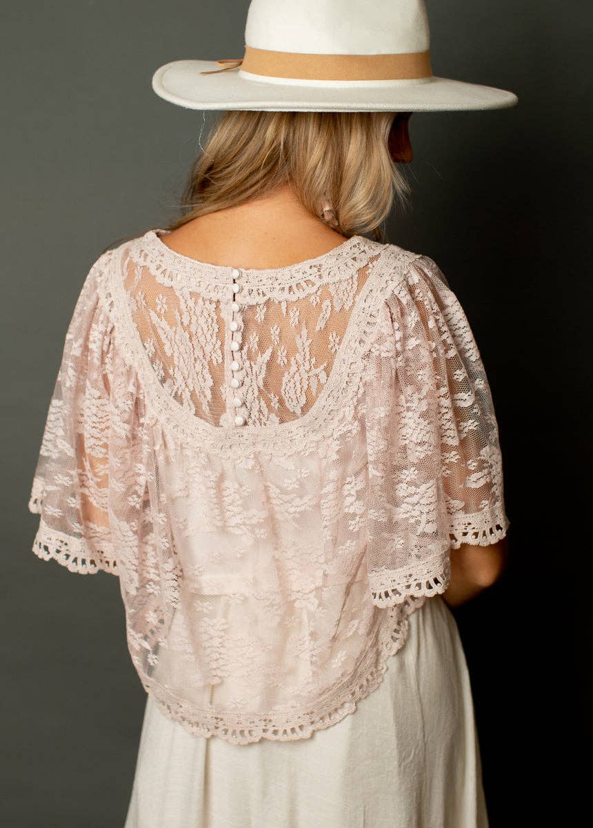 Women's Lace Top in Lilac