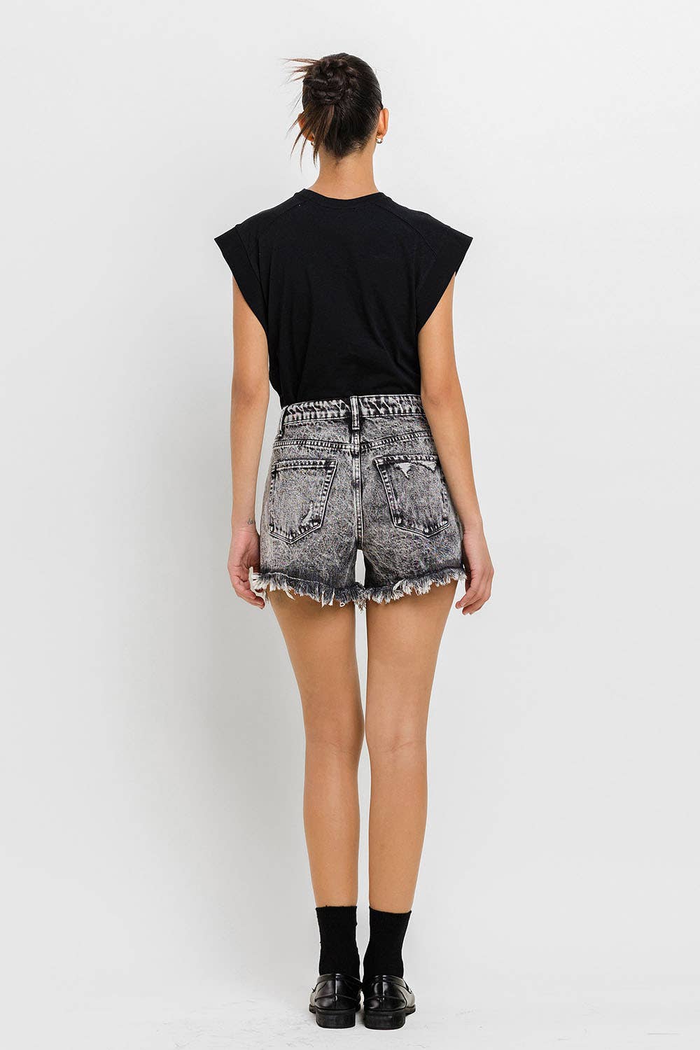 SUPER HIGH RISE MOM SHORTS V2254: