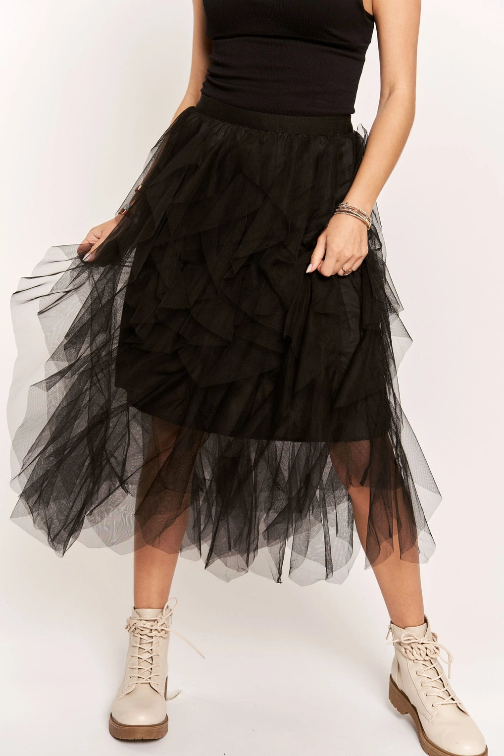 Tulle Black Skirt